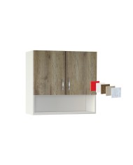 Ντουλάπι Κουζίνας κρεμαστό με ράφι 80εκ Luxury 80P Genomax 4669