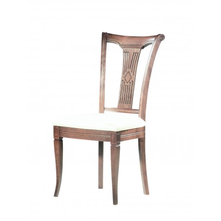 Καρέκλα τραπεζαρίας K101 κλασικής γραμμής σε χρώμα καρυδιάς