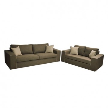 Σαλόνι καναπές τριθέσιος με διθέσιο.