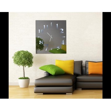 ρολόι τοίχου καθρέπτης με φωτισμό