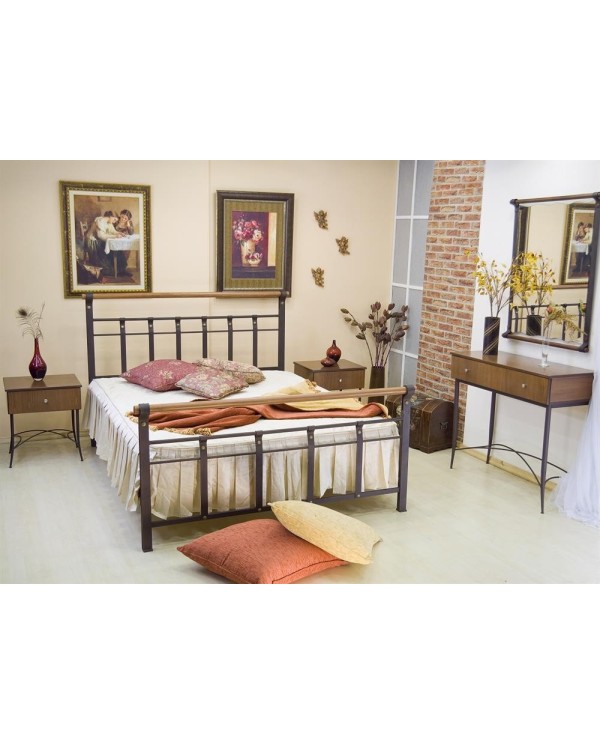 Κρεβάτι μεταλλικό διπλό διαστάσεων 160cm x 200cm με επιλογή χρώματος