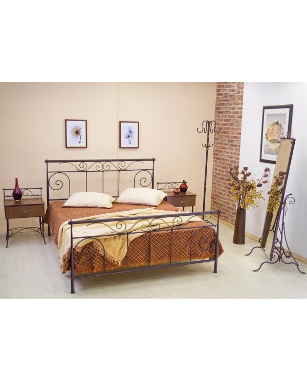 Κρεβάτι μεταλλικό διπλό διαστάσεων 160cm x 200cm με επιλογή χρώματος