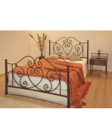 Κρεβάτι μεταλλικό διπλό, διαστάσεων 160cm x 200cm με επιλογή χρώματος