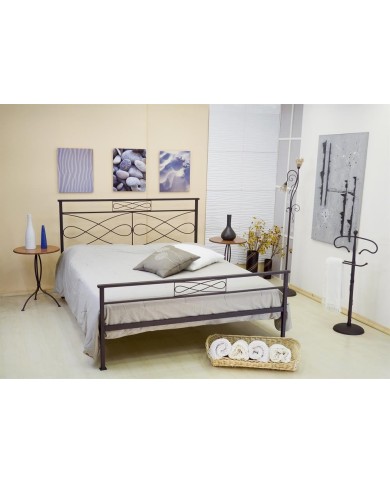 Κρεβάτι μεταλλικό διπλό, διαστάσεων 160cm x 200cm με επιλογή χρώματος
