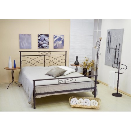 Κρεβάτι μεταλλικό διπλό, διαστάσεων 160cm x 200cm με επιλογή χρώματος