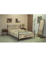 Κρεβάτι μεταλλικό διπλό, διαστάσεων 160cm x 200cm με επιλογή χρώματος