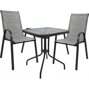 ΣΕΤ ΤΡΑΠΕΖΑΡΙΑΣ 3ΤΜΧ ΜΕ 2 ΚΑΡΕΚΛΕΣ & 1 ΤΡΑΠΕΖΙ