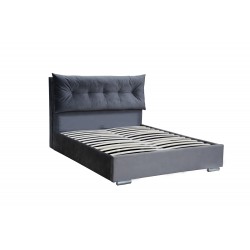 ΚΡΕΒΑΤΙ LINDA ΒΕΛΟΥΔΟ ΓΚΡΙ ΚΑΙ ΑΠΟΘΗΚΕΥΤΙΚΟ ΧΩΡΟ 160X200