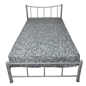 Κρεβάτι μεταλλικό ημιδιπλο 120*200 "Χαμόγελο" απο ενισχυμένο μεταλλικό σκελετό