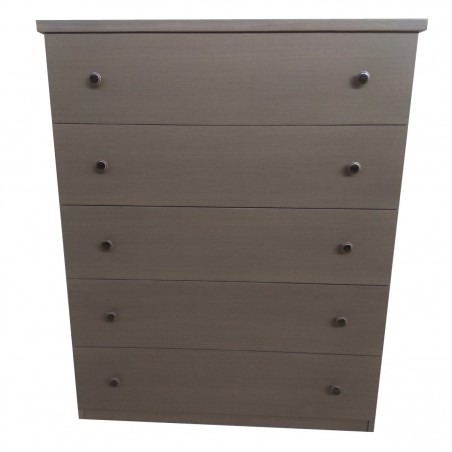 Συρταριερα με 5 βαθιά συρτάρια σε χρώμα ελιάς ξύλινη έτοιμη φτιαγμένη.