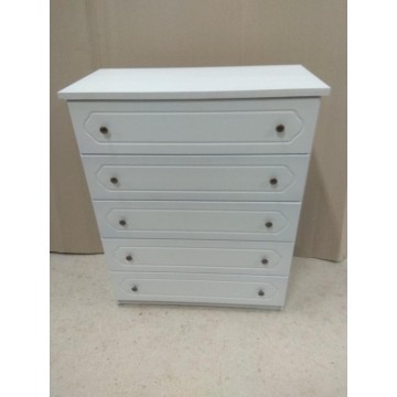 Συρταριερα με 6 βαθιά συρτάρια σε χρώμα λευκο ξύλινη