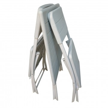 ΣΕΤ ΤΡΑΠΕΖΑΡΙΑΣ ΜΕΤΑΛΛΙΚΟ 3ΤΜΧ ΜΕ 2 ΚΑΡΕΚΛΕΣ & ΤΡΑΠΕΖΙ ΤΕΤΡΑΓΩΝΟ 60*60  ΟΛΑ ΧΡΩΜΑ ΑΣΠΡΑ ΠΤΥΣΣΟΜΕΝΑ