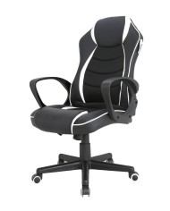 ΚΑΡΕΚΛΑ ΓΡΑΦΕΙΟΥ GAMING ΜΑΥΡΟ ΑΣΠΡΟ
