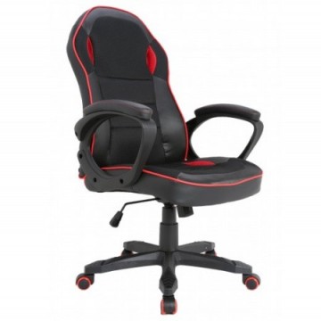 ΚΑΡΕΚΛΑ ΓΡΑΦΕΙΟΥ GAMING ΜΑΥΡΗ ΜΕ ΚΟΚΚΙΝΕΣ ΛΕΠΤΟΜΕΡΙΕΣ