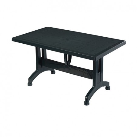 τραπέζι πλαστικό με κεντρικό δοκό στήριξης πράσινο 140 x 80 x 73.5 cm