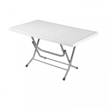 τραπεζι πλαστικο πτυσσομενο με μεταλλικα ποδια