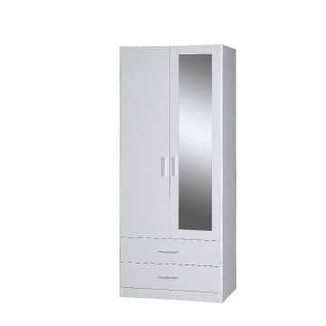 ντουλάπα δίφυλλη με καθρέπτη