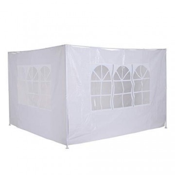 Πλαϊνό χώρισμα για κιόσκι με παράθυρα λευκό χρώμα από υφασμα 210D oxford αδιάβροχο για κιόσκια 3*2, 3*3 ,3*4,3*6..