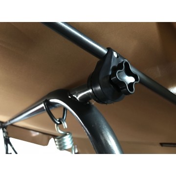 Κούνια τριθέσια εξωτερικου χώρου καφέ μπεζ μονόχρωμη