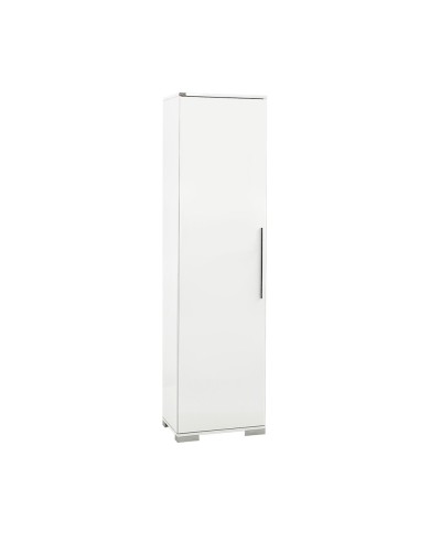 Ντουλάπα μονόφυλλη με 8 ράφια λευκή High Gloss White  50εκ*35εκ*187εκ