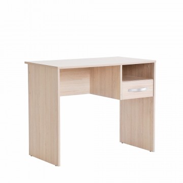 Γραφείο sonoma φυσικό χρώμα 90x52x74 εκ για φορητό υπολογιστή με συρτάρι και βοηθητικό χώρο