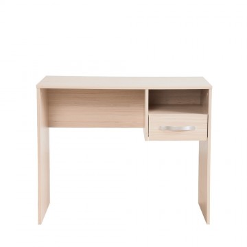 Γραφείο sonoma φυσικό χρώμα 90x52x74 εκ για φορητό υπολογιστή με συρτάρι και βοηθητικό χώρο