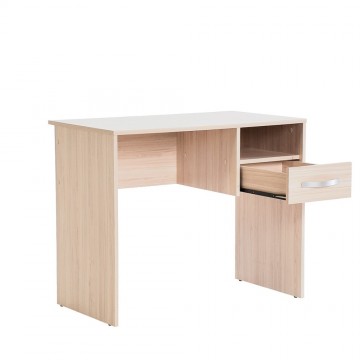 Γραφείο sonoma φυσικό χρώμα 90x52x74 εκ για φορητό υπολογιστή με συρτάρι και βοηθητικό χώρο
