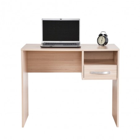 Γραφείο sonoma μελαμίνης φυσικό χρώμα  για φορητό υπολογιστή με συρτάρι και βοηθητικό χώρο CMS-405-ZR-1 90x52x74 εκ