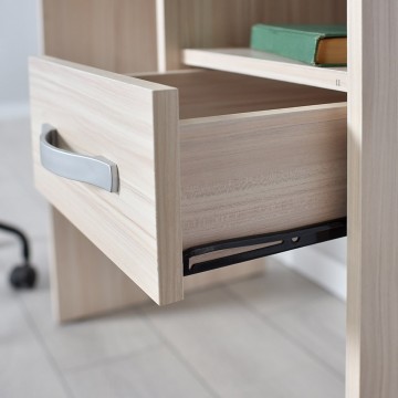 Γραφείο sonoma φυσικό χρώμα 90x52x74 εκ για φορητό υπολογιστή με συρτάρι και βοηθητικό χώρο