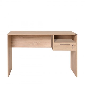 Γραφείο φυσικο sonoma 120x60x75 συρτάρι με κλειδαριά και βοηθητικό χώρο για φορητό υπολογιστή