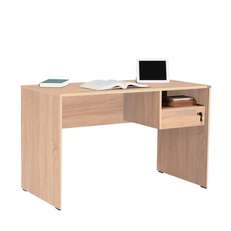 Γραφείο φυσικο sonoma 120x60x75 συρτάρι με κλειδαριά και βοηθητικό χώρο για φορητό υπολογιστή