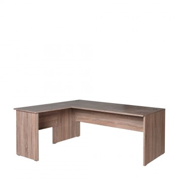 Γραφείο γωνία εναλλασσόμενη αριστερή δεξιά σταχτί χρώμα επαγγελματικό 181x148x75 εκ