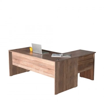 Γραφείο γωνία εναλλασσόμενη αριστερή δεξιά σταχτί χρώμα επαγγελματικό 181x148x75 εκ