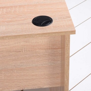 Γραφείο γωνία εναλλασσόμενη αριστερή δεξιά φυσικό sonoma χρώμα επαγγελματικό 160x144x75 εκ