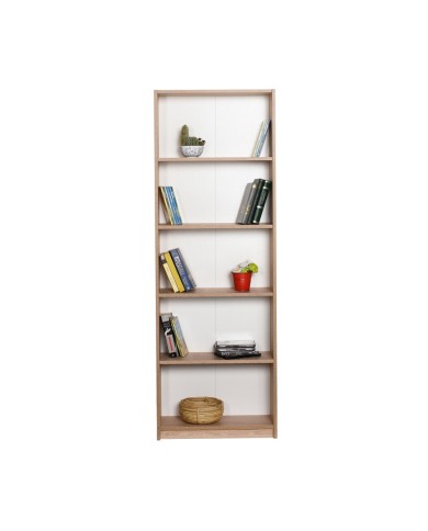 Βιβλιοθήκη με πέντε ράφια φυσικό σονομα 58x23x170 εκ