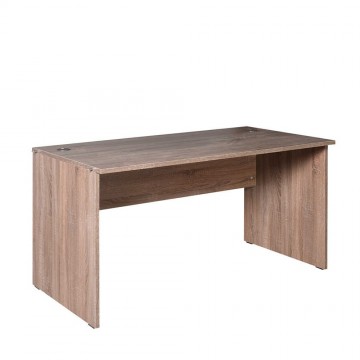 Γραφείο επαγγελματικό σταχτί  με τρύπες για καλώδια 141x76x75 εκ