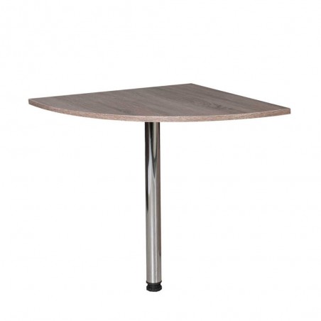 Προέκταση γραφείου τραπέζι γωνίας με μεταλλικό inox πόδι 76x76x75 εκ