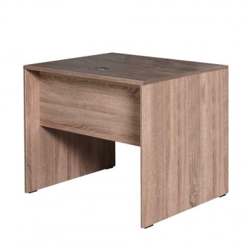 Γραφείο επαγγελματικό σταχτί με τρύπες για καλώδια 90x76x75 εκ