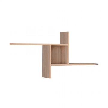 Ράφι τοίχου πολυμορφικο φυσικό sonoma 100x18x50 εκ