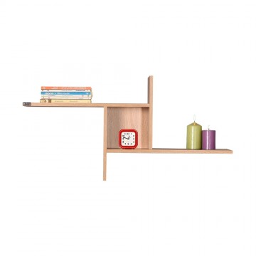 Ράφι τοίχου πολυμορφικο φυσικό sonoma 100x18x50 εκ