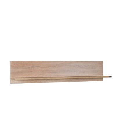 Ράφι τοίχου με πλάτη φυσικό sonoma 120x20x25 εκ