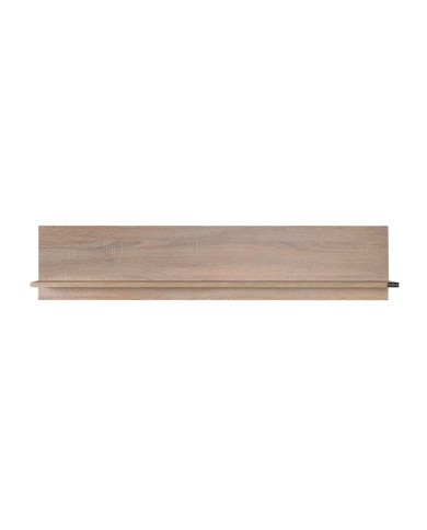 Ράφι τοίχου με πλάτη φυσικό sonoma 120x20x25 εκ