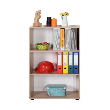 Βιβλιοθήκη έπιπλο γραφείου φυσικό sonoma με τρία ράφια 72x34x109 εκ