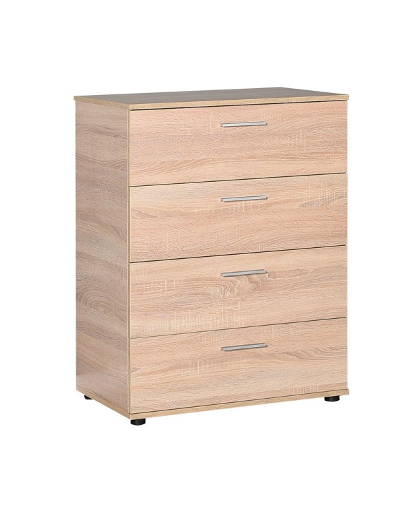 Συρταριερα με 4 συρτάρια βαθιά φυσικό sonoma 73x44x96 εκ