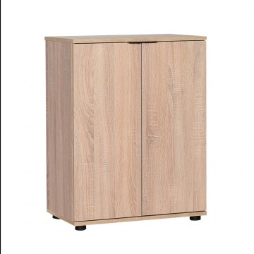 Παπουτσωθηκη φυσικό sonoma με δυο πόρτες πέντε ράφια 60x34x78 εκ