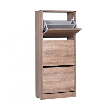 Παπουτσωθηκη με ανάκληση σταχτί 12 ζευγαριών 51x26x119εκ