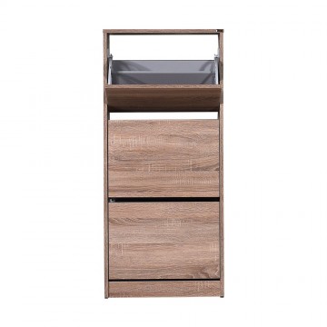 Παπουτσωθηκη με ανάκληση σταχτί 12 ζευγαριών 51x26x119εκ