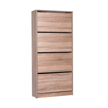 Παπουτσωθηκη με ανάκληση σταχτί 24 ζευγαριών 73x26x157 εκ