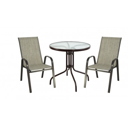 ΣΕΤ ΤΡΑΠΕΖΑΡΙΑΣ 3ΤΜΧ ΜΕ ΤΡΑΠΕΖΙ 70ΕΚ & ΚΑΡΕΚΛΕΣ ΚΑΦΕ