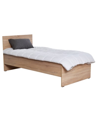 Κρεβάτι μονό CLEVER TOO 90x190εκ. sonoma φυσικό χρώμα με βάση στήριξης για το στρώμα